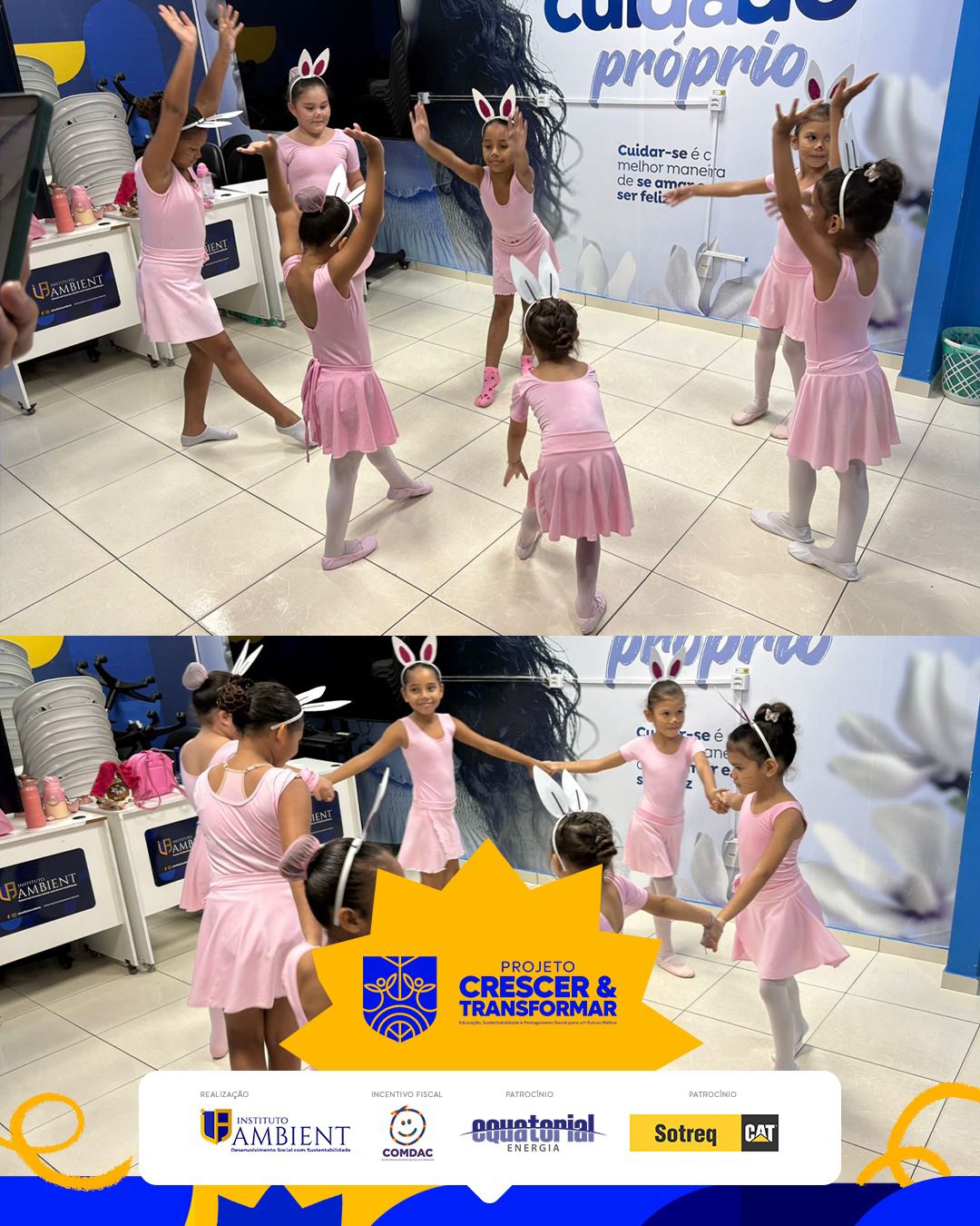 🌸 Encerramento do mês de março com apresentação especial de Páscoa 🐰